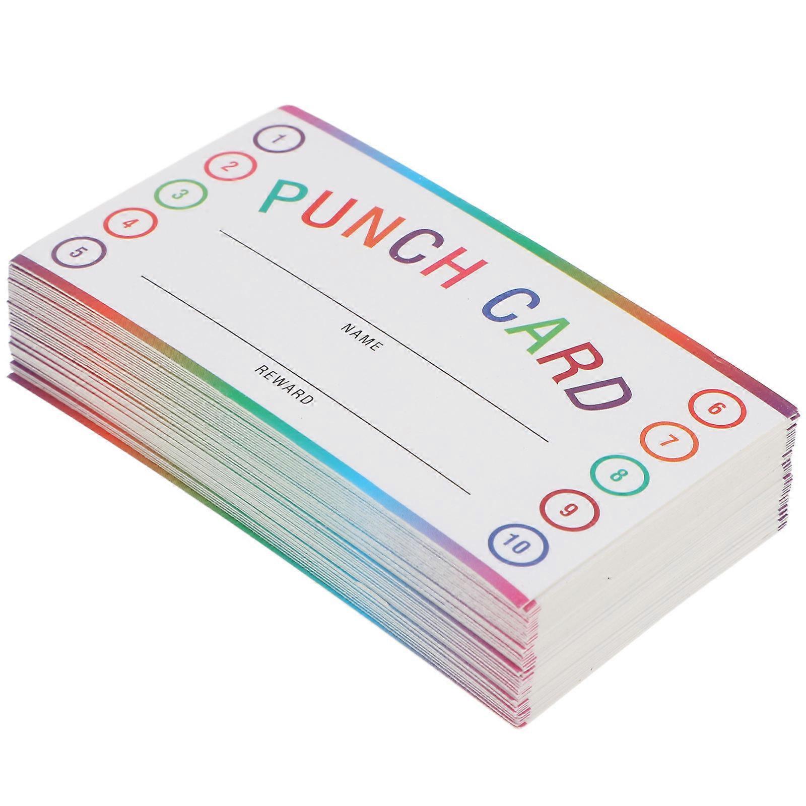 Behavior Punch Cards Reward Cards for Kids Classroom Use 50 Sheets Included