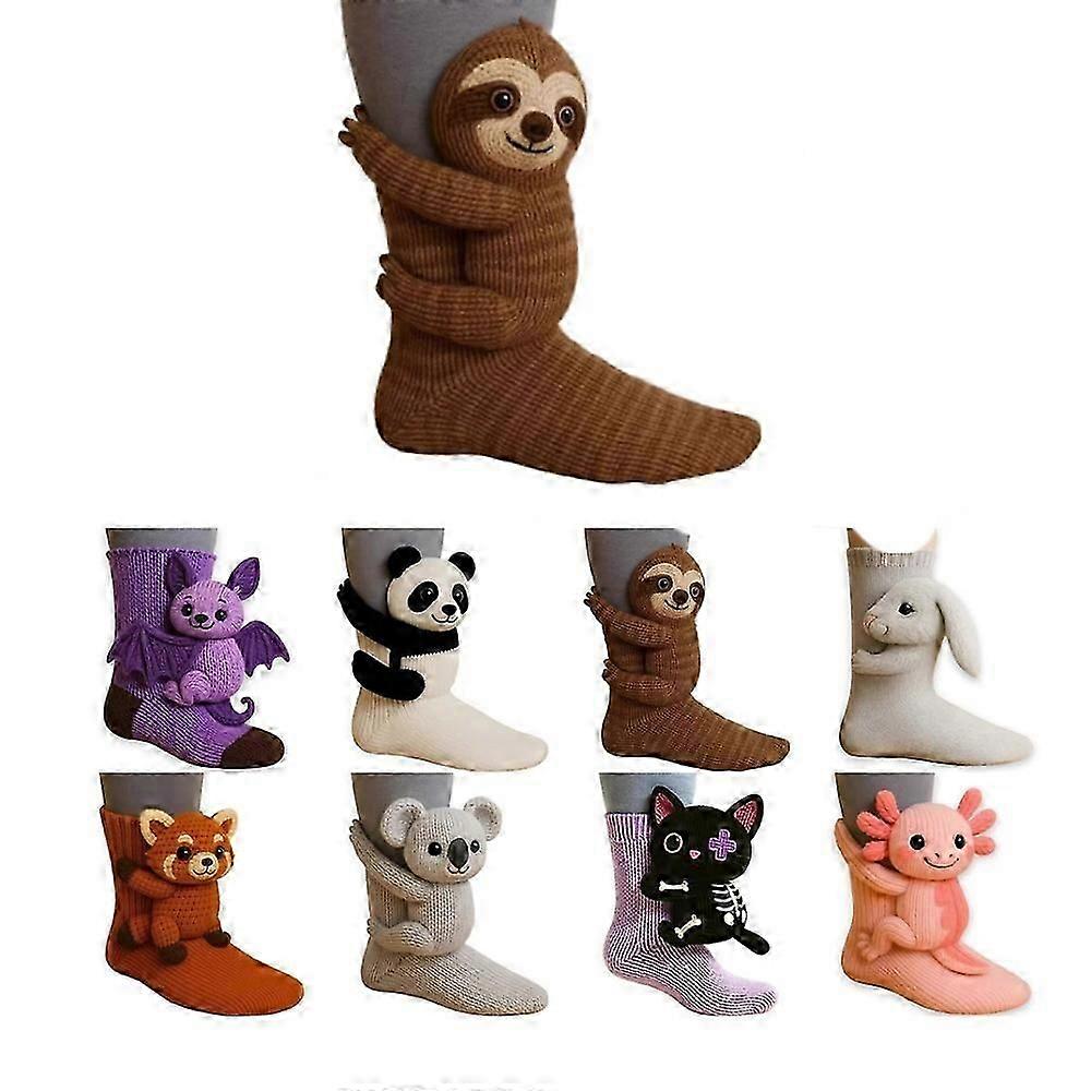 Idea de regalo de Navidad: calcetines con adorables animales en 3D
