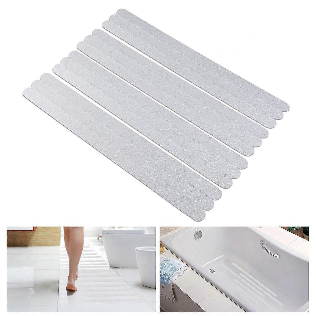 12pcs Non Strips Stickers for Bath Shower (White)