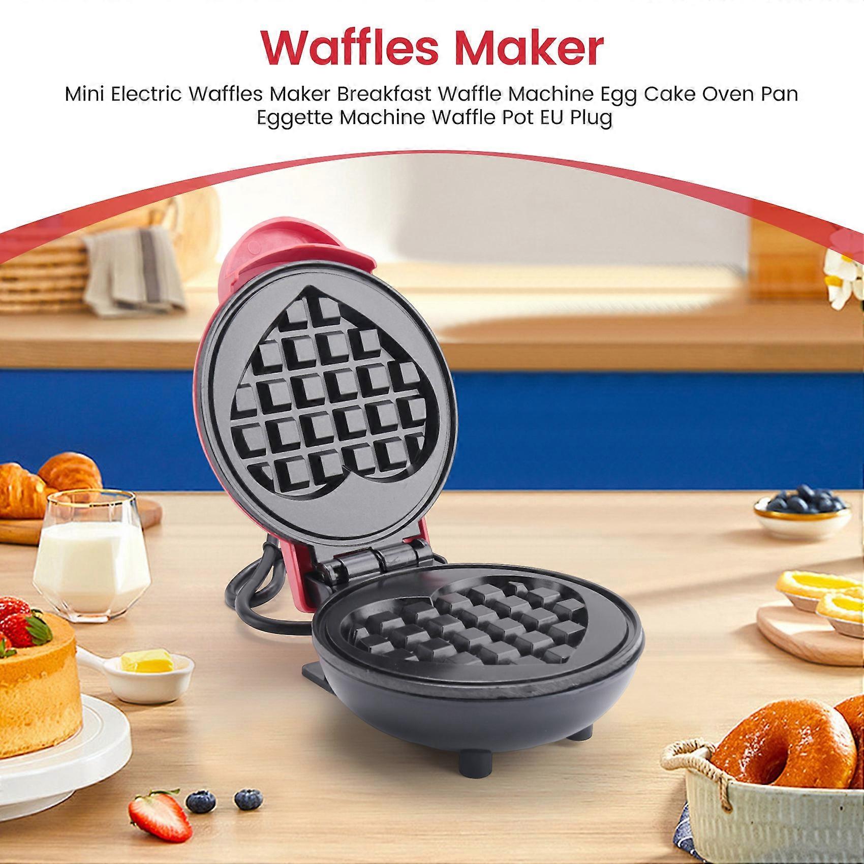 Mini Electric Waffles Maker Breakfast Waffle Machine Egg Cake Oven Pan Eggette Machine Waffle Pot EU Plug