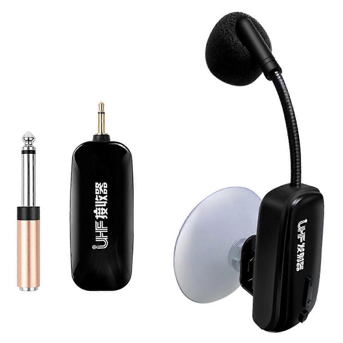 Saxophone Wireless Mic Receiver Set with Automatic FM and Intelligent Noise Reduction for Stage Per