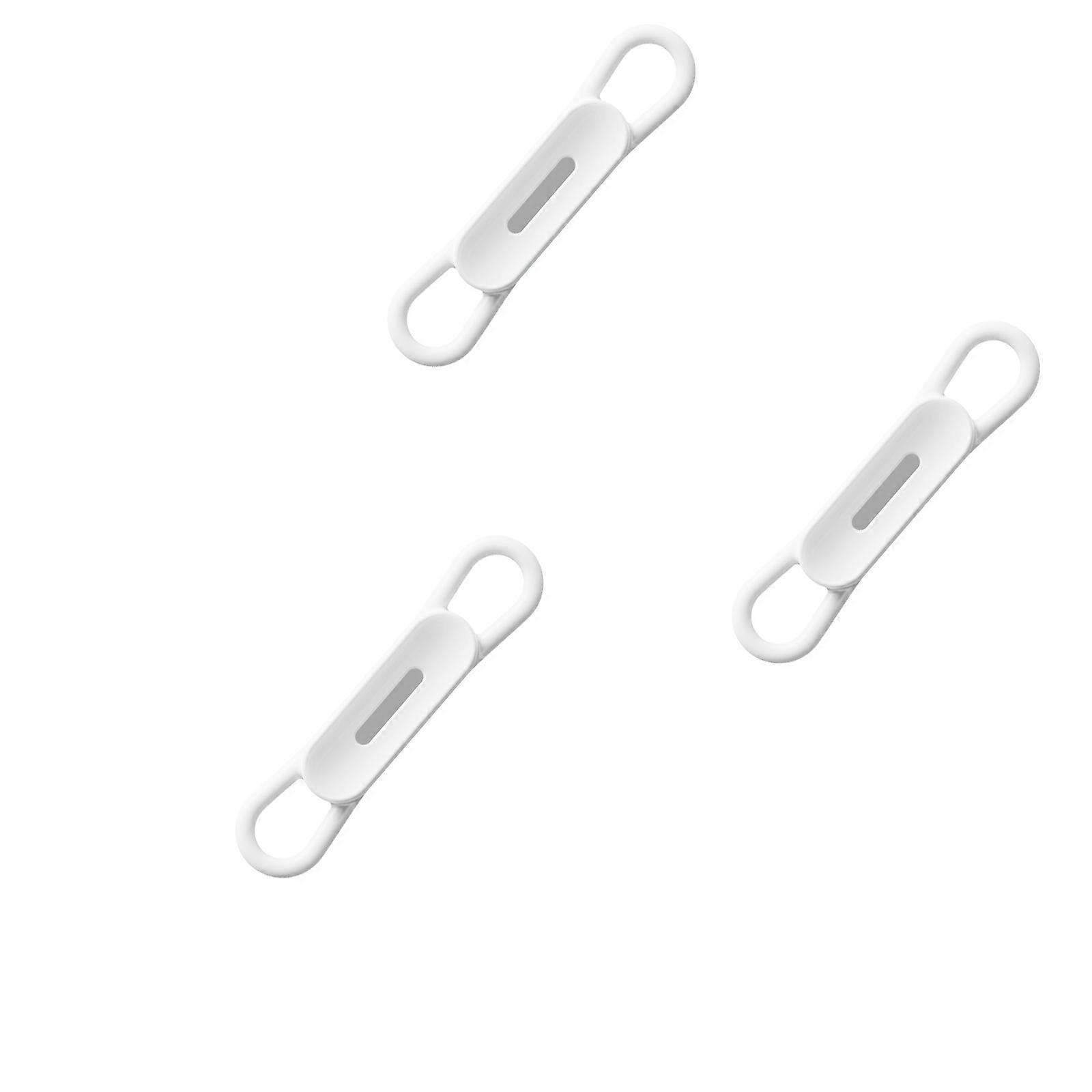 Magnetic Pen Clip Silicone Material NonDamaging Adhesion Customizable Placement For Workspaces  White