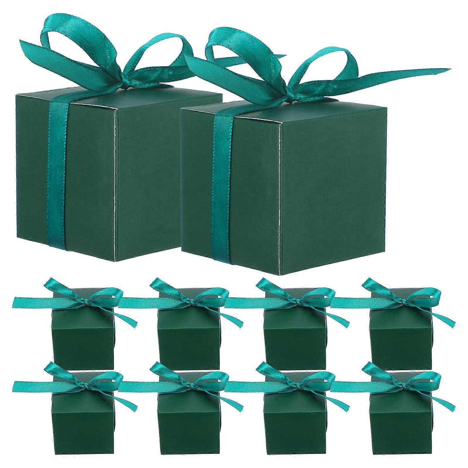 Green Candy Boxes Multi-Function for Decoration 50Pcs Reusable Gift Cases