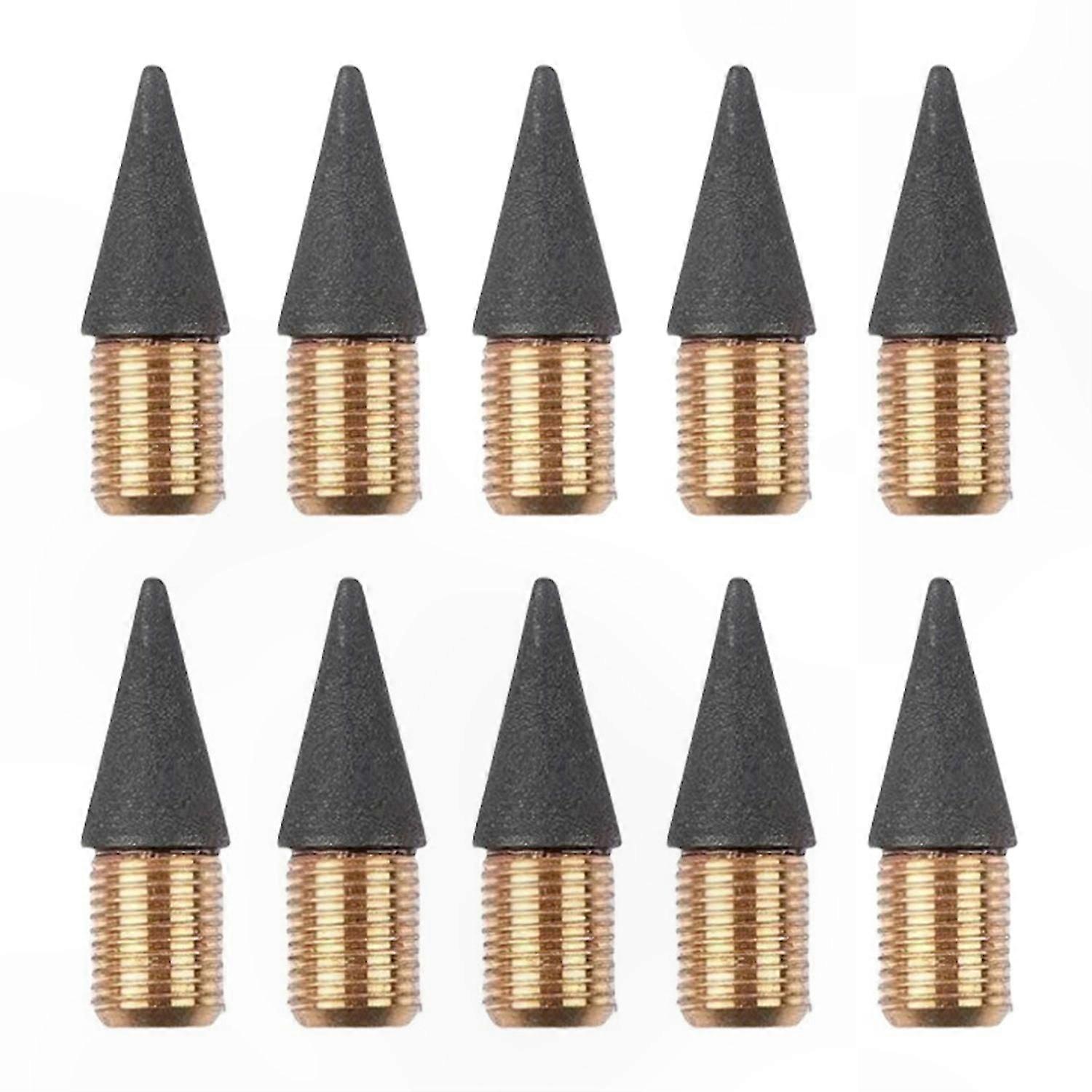 10 Pack Replaceable Nib Pencils Smooth Graphite Refills