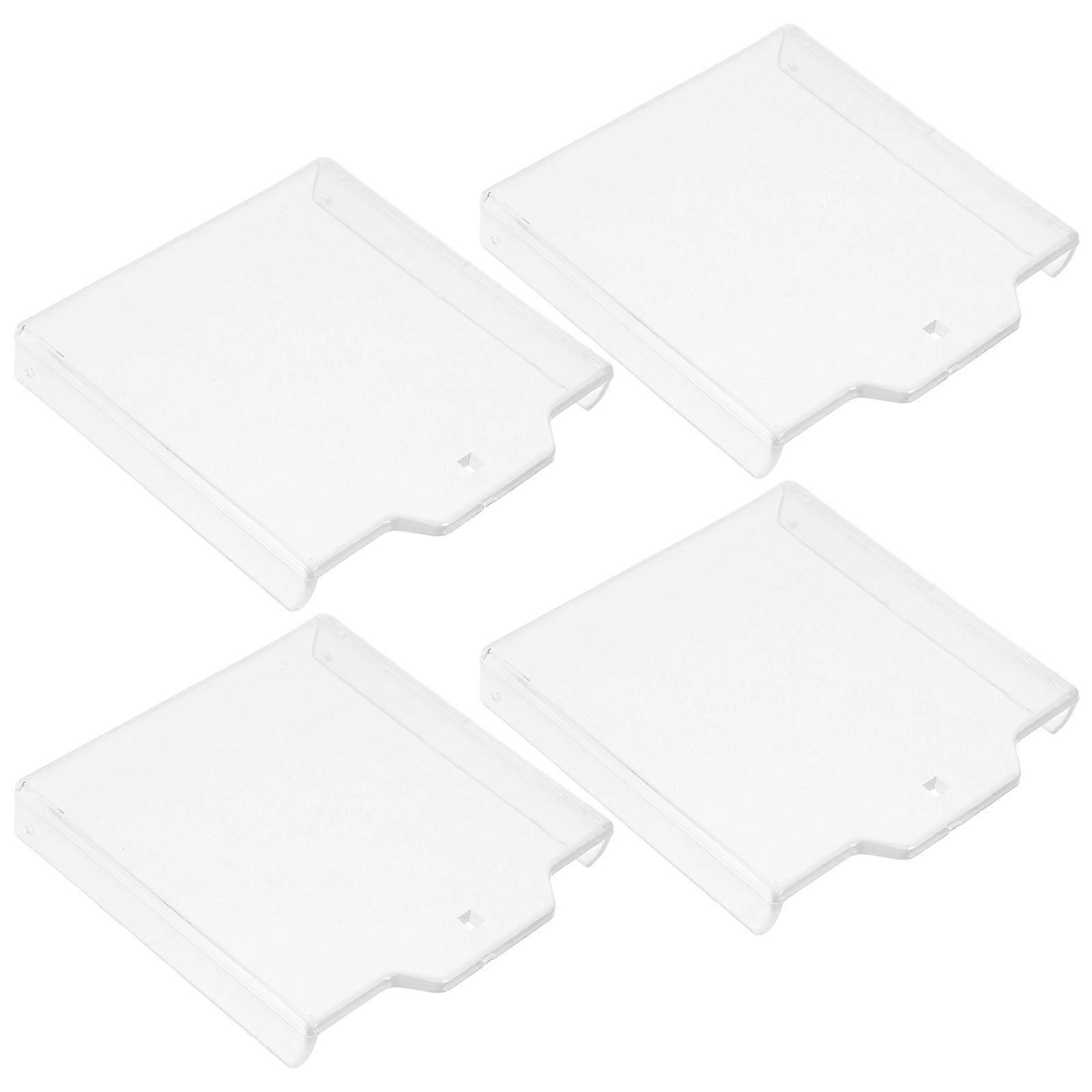 Fire Protection Switch Button for Emergency Stop 4Pcs Transparent