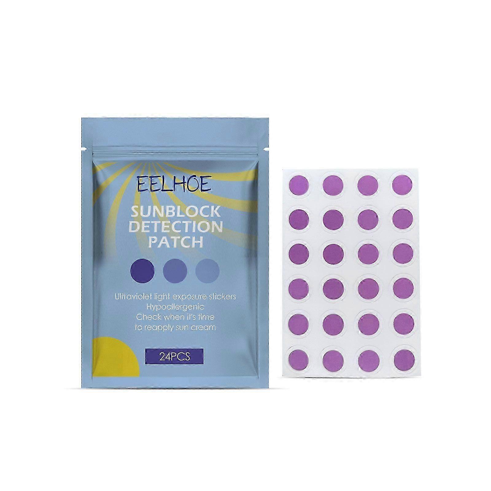 UV Protective Stickers - Smart Color-Changing Sunburn & UV Damage Prevention Patches - Easy Application, Gentle Adhesive, 24 Pack for All-Day Skin Pro