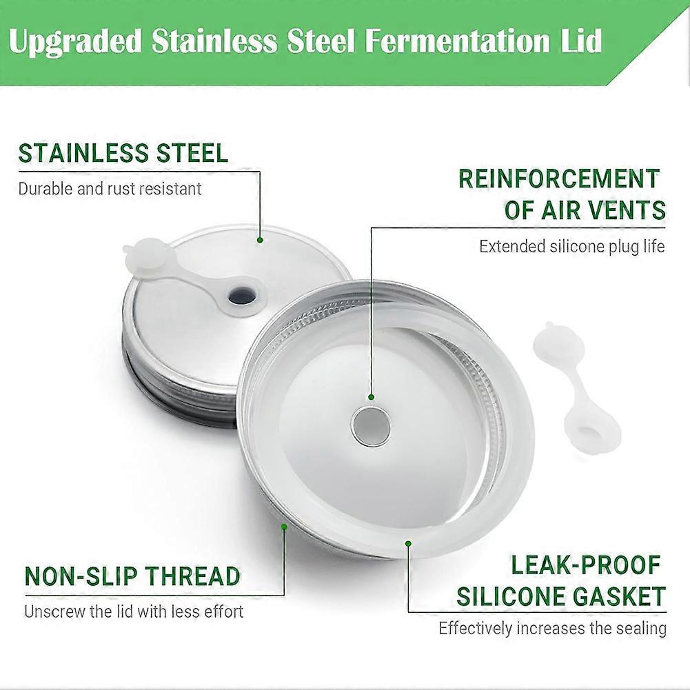 32 Oz Mason Jar Fermentation Kit, Fermentation Jar, Fermentation Lid, Fermenting Weights and Airlocks
