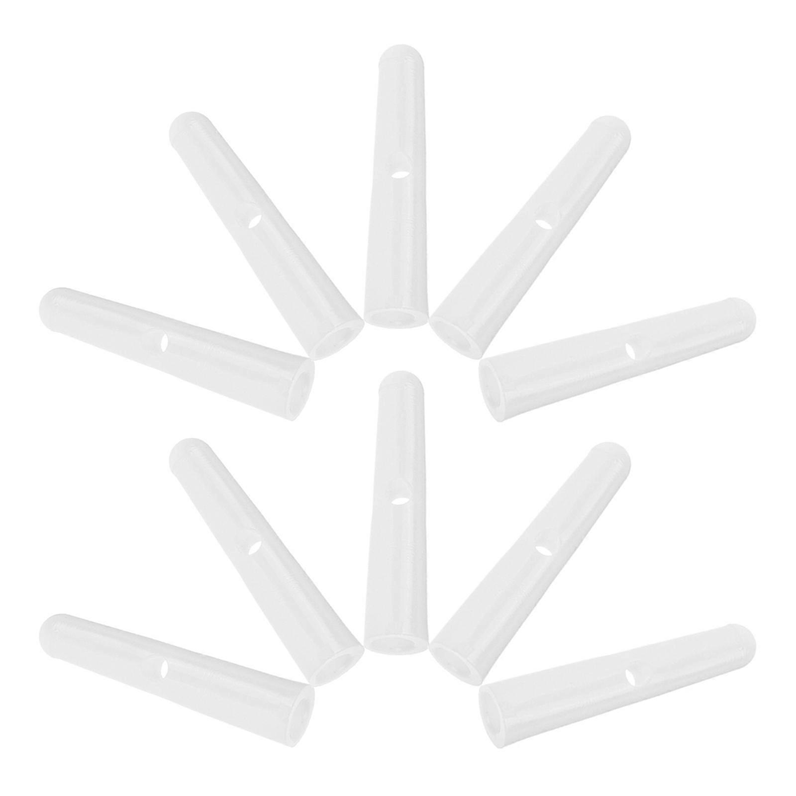 10Pcs Plastic Umbrella Bone Covers Folding Umbrella Tail Beads Rain Umbrella Bone Covers