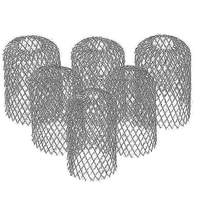 Kit com 6 filtros expansíveis de alumínio de 3 polegadas para calhas, para evitar entupimentos.