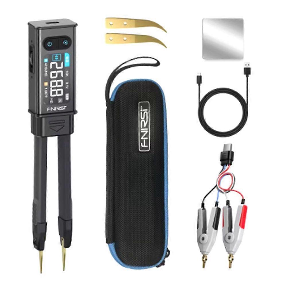 FNIRSI LCR-ST2 Intelligent Tweezers SMD ESR Tester Resistance Capacitance Inductance Continuity Diode Testing Tool