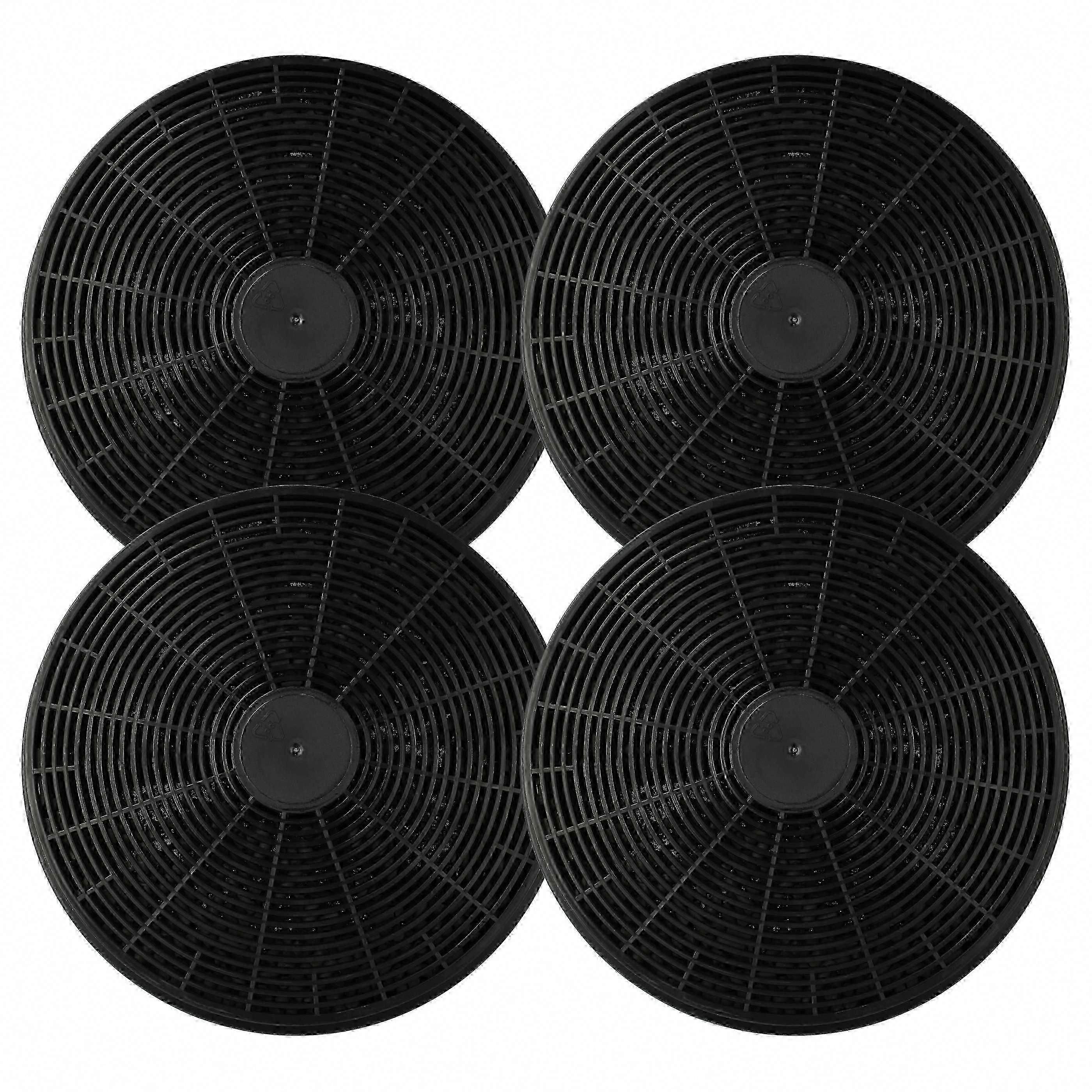 4x Activated Carbon Filter Replacement for Klarstein 10027530, CGCH2, 10030983, K10001 Range Hood - 17.5 cm