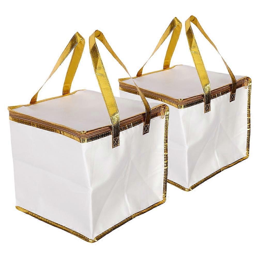 Egg Cake Termisk oppbevaringspose for oppbevaring 2 stk. gjenbrukbare kjøleposer