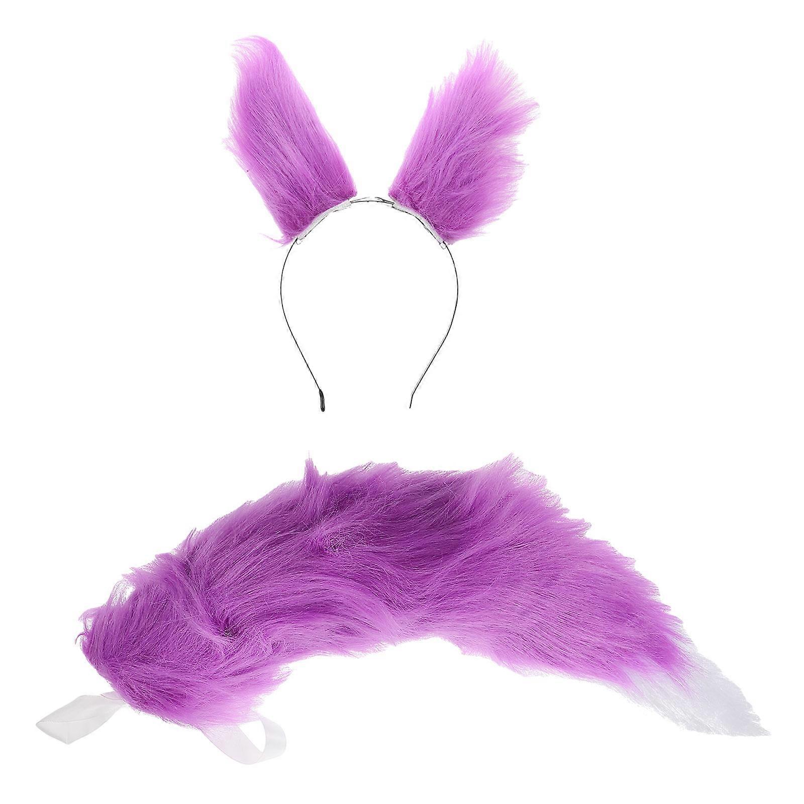 Handmade Ears and Tail Set for Stage Performance Decoration 1Set
