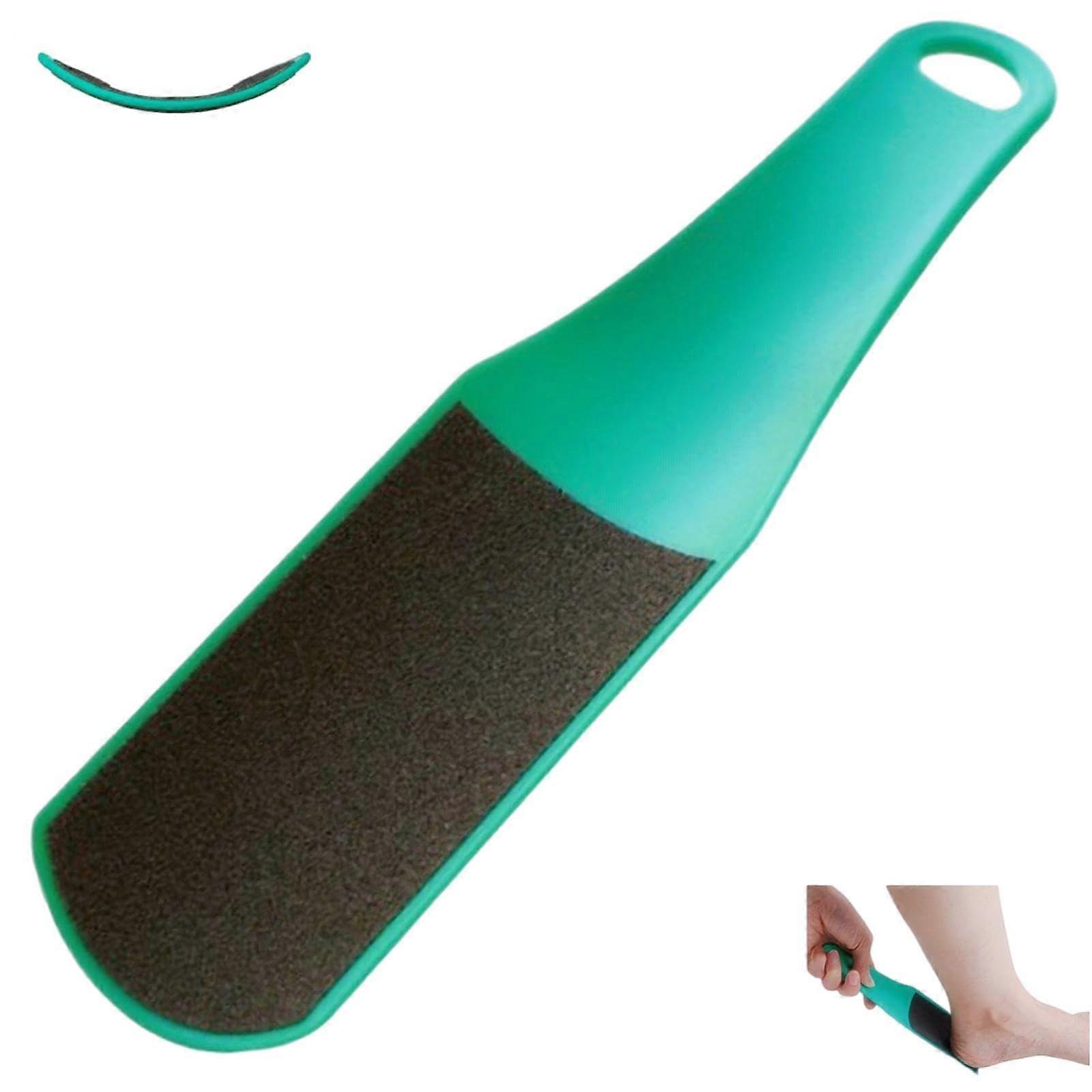 U Shaped Foot File and Double Sided Callus Remover for Heels, Wet or Dry Use, 1 PCS Light Green