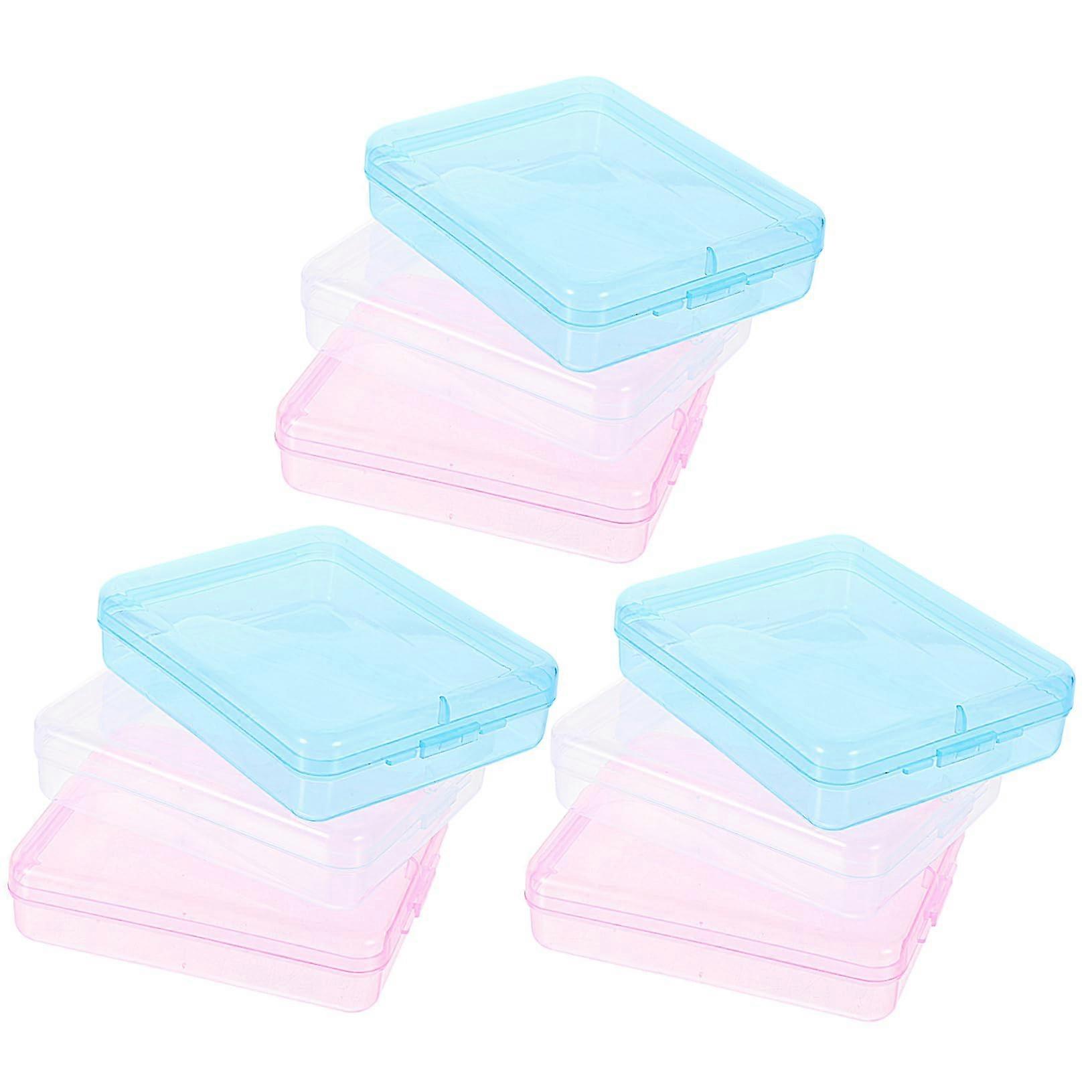 Makeup Sponge Holder Compact Travel Case Protects Beauty Tools Dustproof Storage Box 9pcs