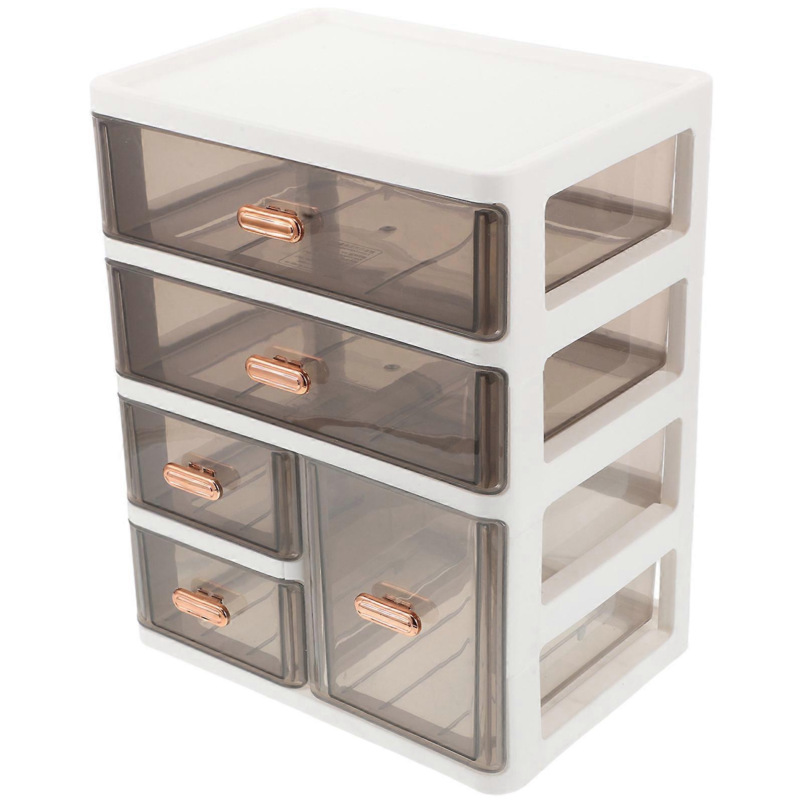 Desk Organizer Plastic Desktop Storage Organizer for Cosmetic Storage