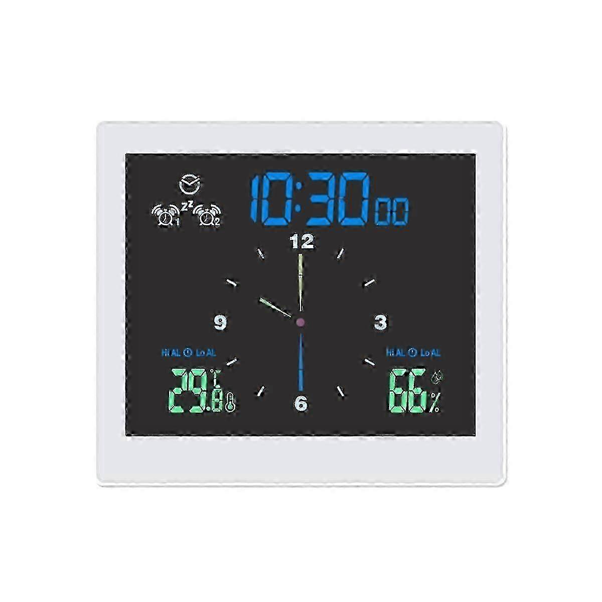 Waterproof wall clock for bathroom with digital timer