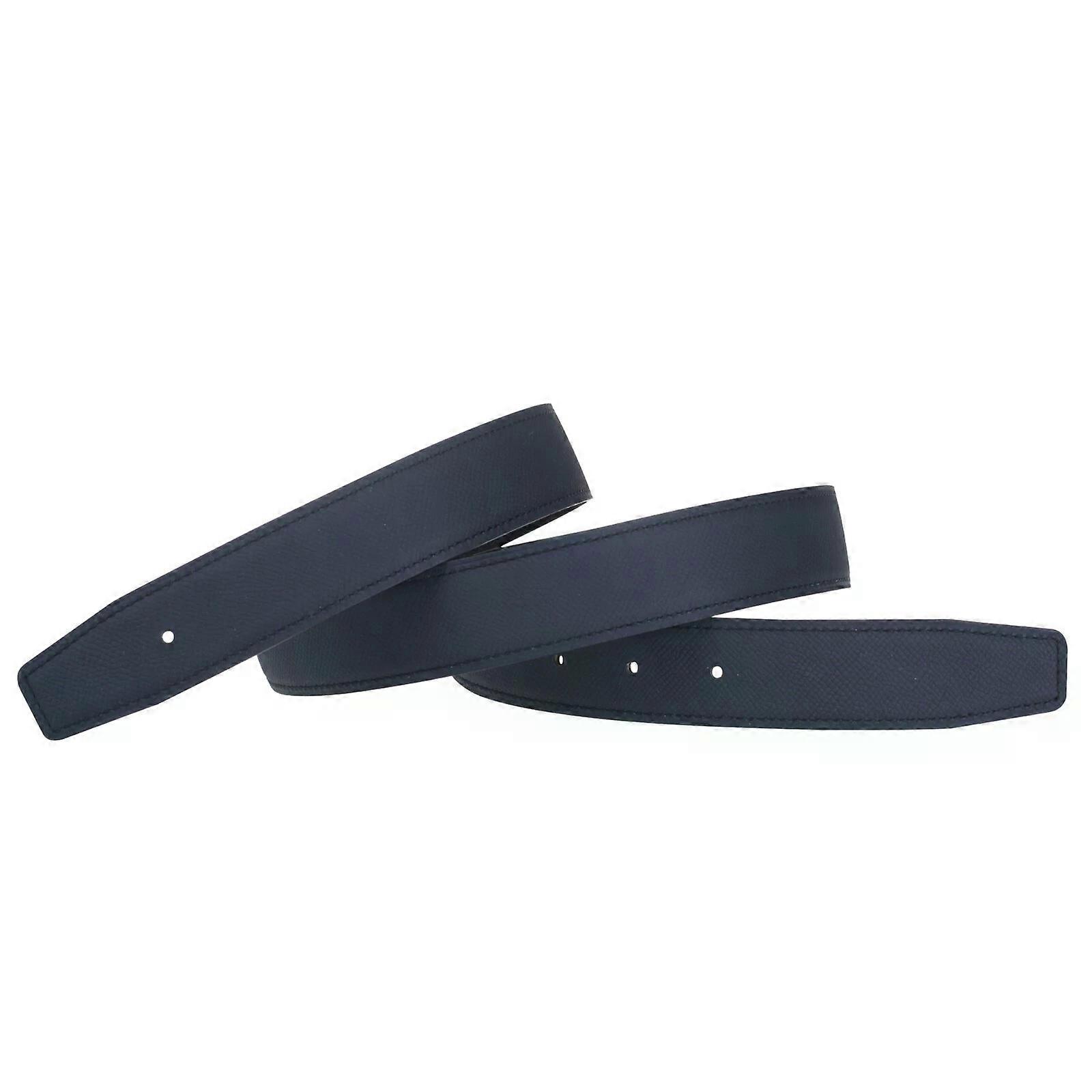 Reversible H full grain cowhide replacement belt without buckle 32mm wide