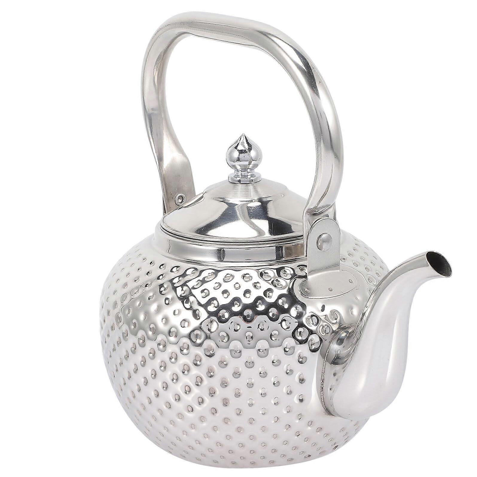 Stainless Steel Tea Kettle with Infuser, Large Capacity Teapot with HeatProof Handle for Home