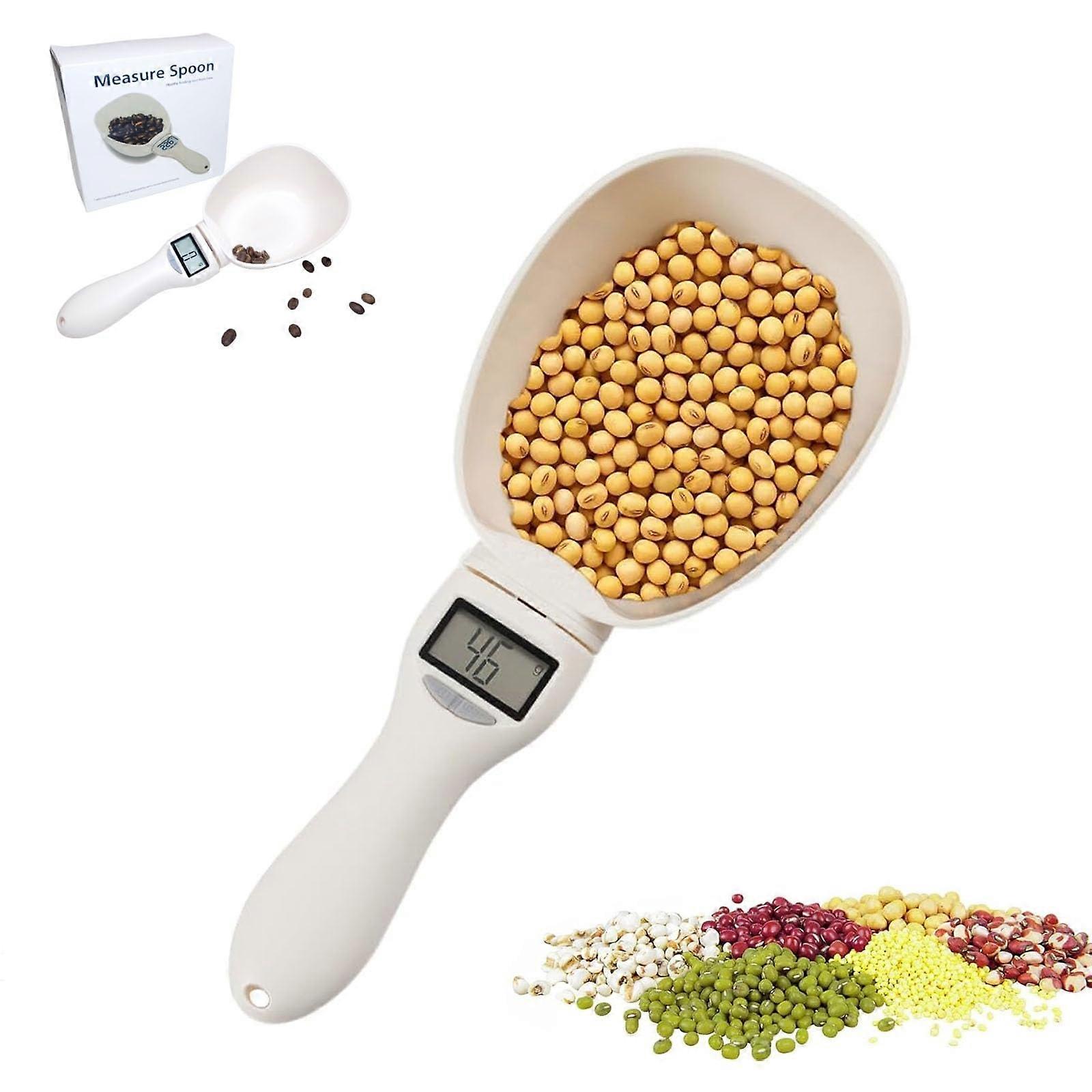 Precision Digital Measuring Spoon with LCD, 800g/0.1g Electronic Scoop Scale for Kitchen Cooking
