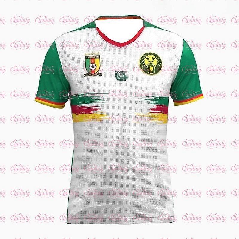 2025 Cameroon Away Fans Jersey Summer Men's Women's 3D Printing Quick-drying T-shirts Outdoor Sports Tees Tops Training Clothes