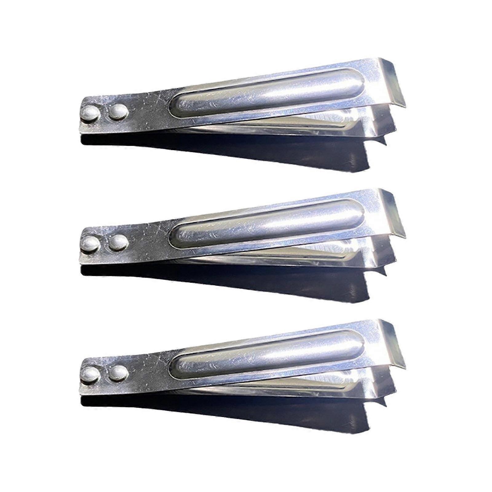 Fish Bone Tweezers and Garlic Tweezers Set, Stainless Steel Removal Tool with Precision Flat Tip