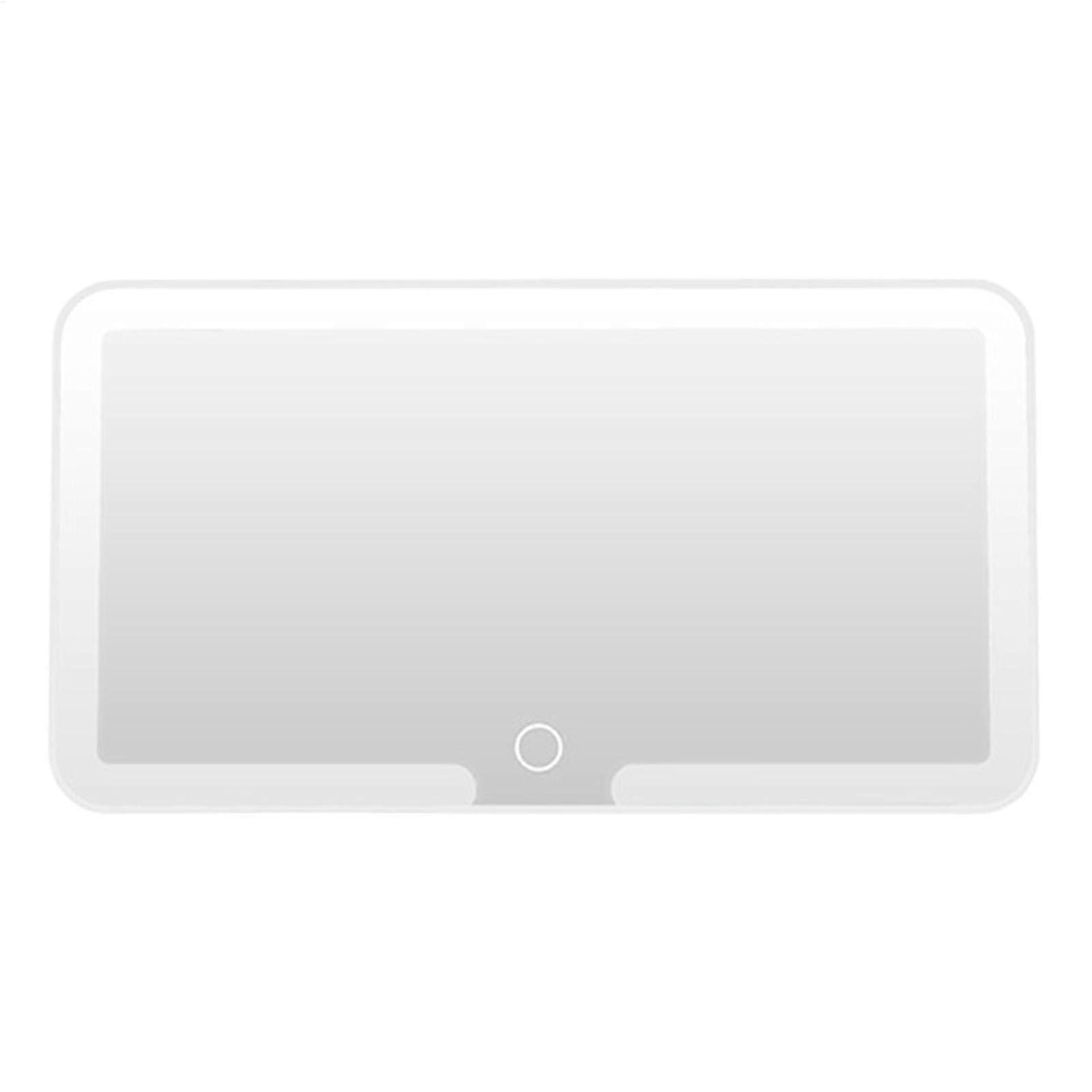 LED Car Vanity Mirror with Touch Dimming and 3 Light Modes for Sun Visor Makeup