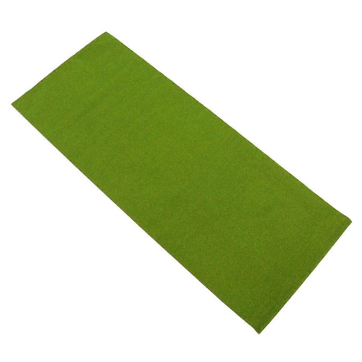 Fake Grass Mat For Model Display Eye Fatigue Relief 100CM Rectangular Plastic Table Arrangement 1Pack