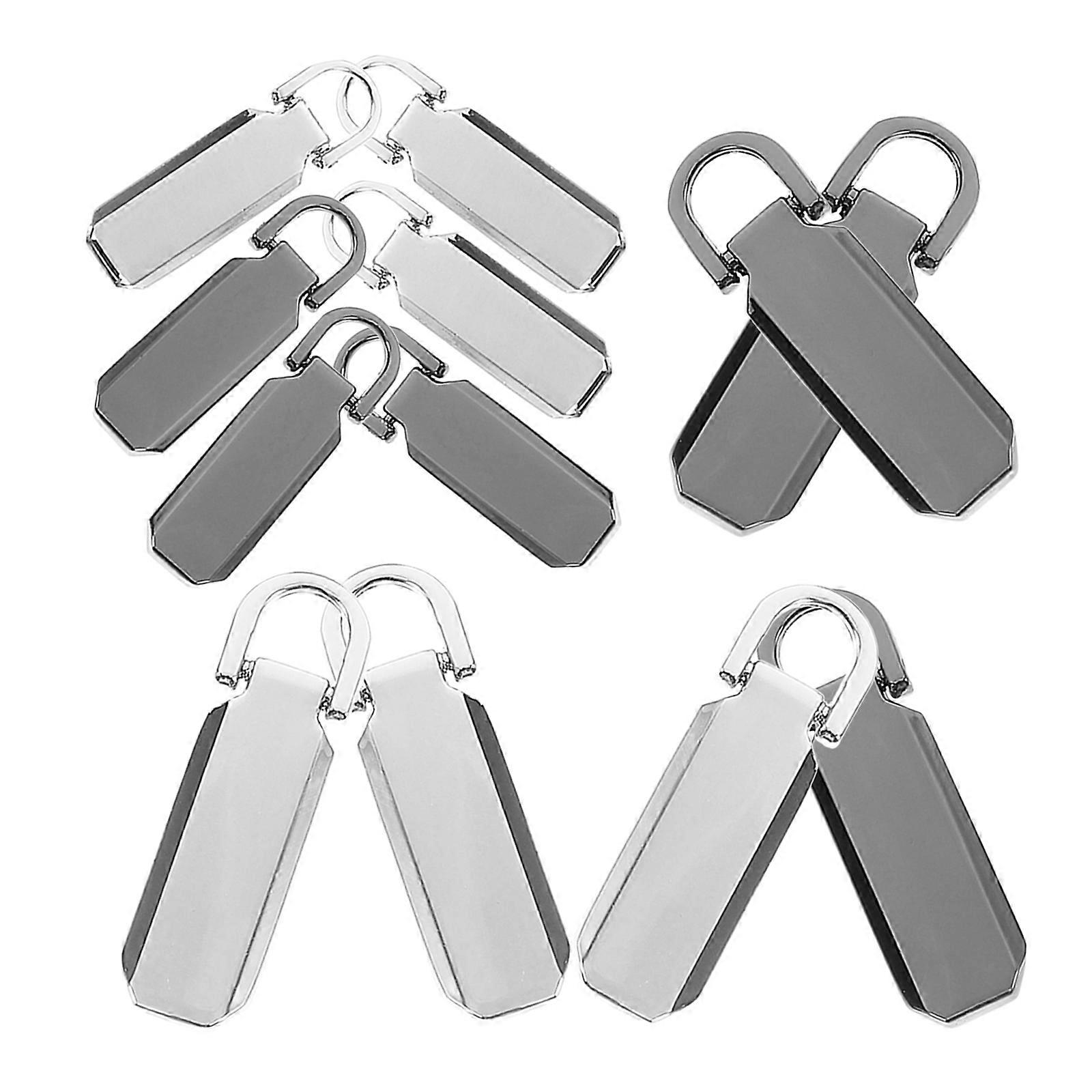 DIY Accessories Molded Sliders Zipper Fixers Repair Pull Tabs 12Pcs