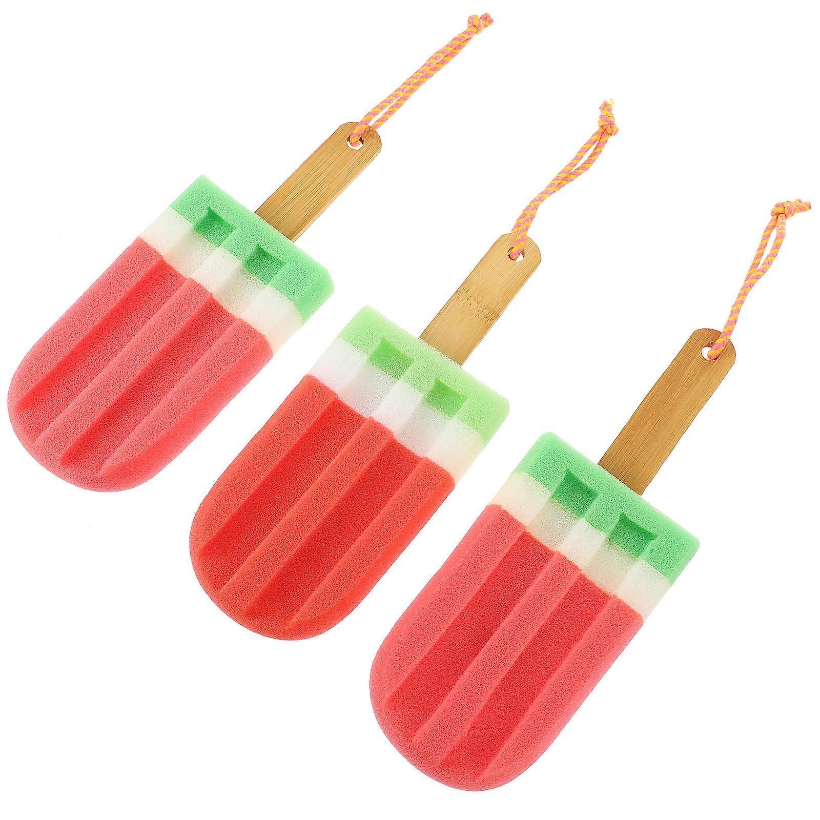 Creative Ice Cream Bath Rubbing Towel for Shower Use 3Pcs