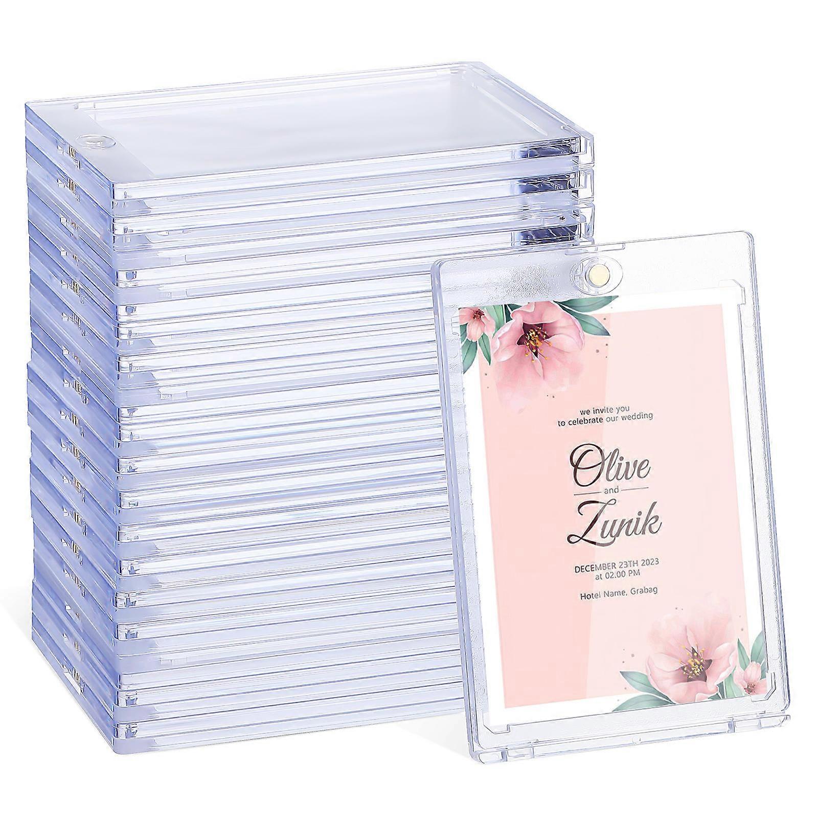 Ps Transparent Card Protectors Small Card Holders for Storage Use 18Pcs