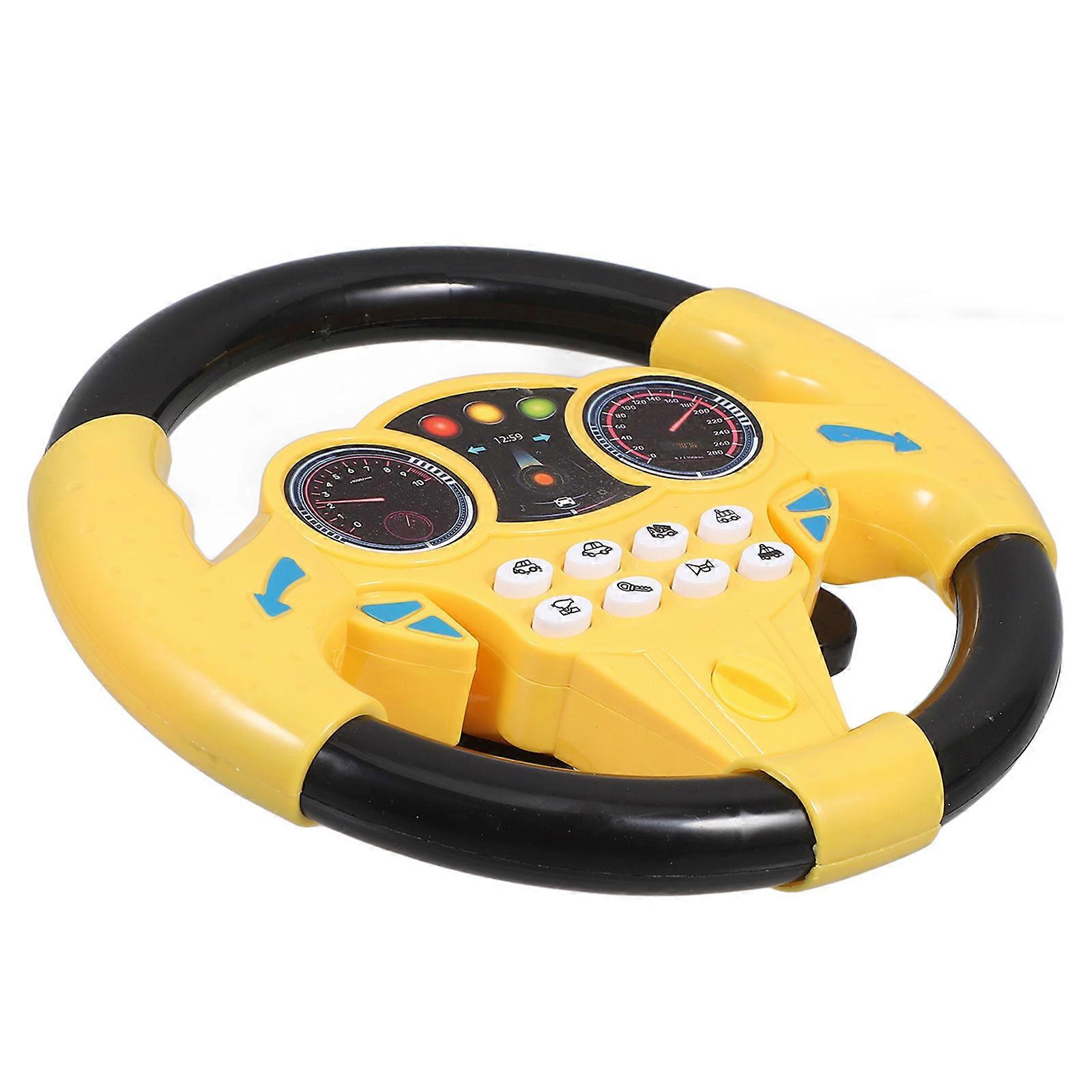 Steering Wheel Toy Driving Simulation Toy Easy Install ABS Material