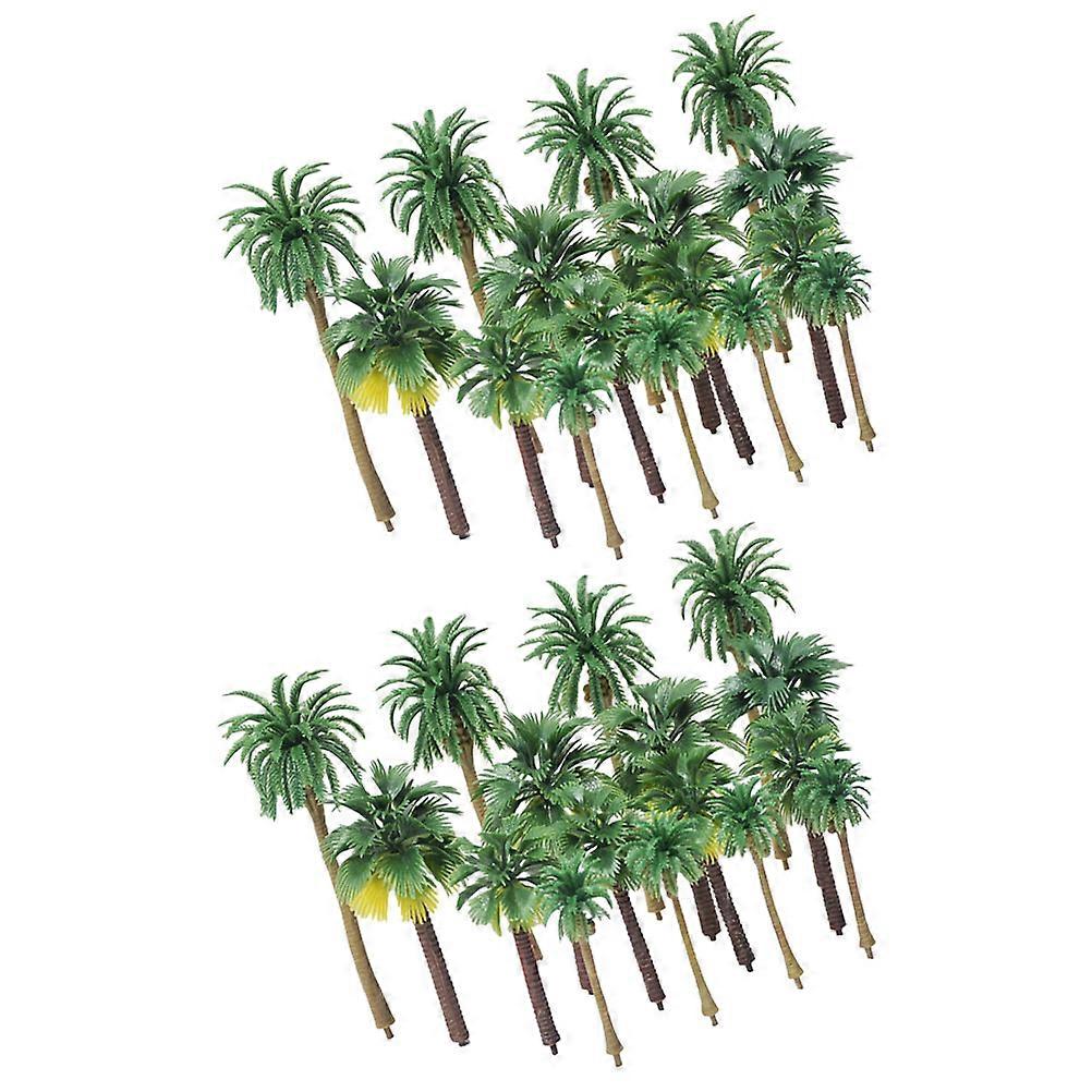 Plastic Model Tree Miniature Scene Tree Decoration 36Pcs for Train Scenery