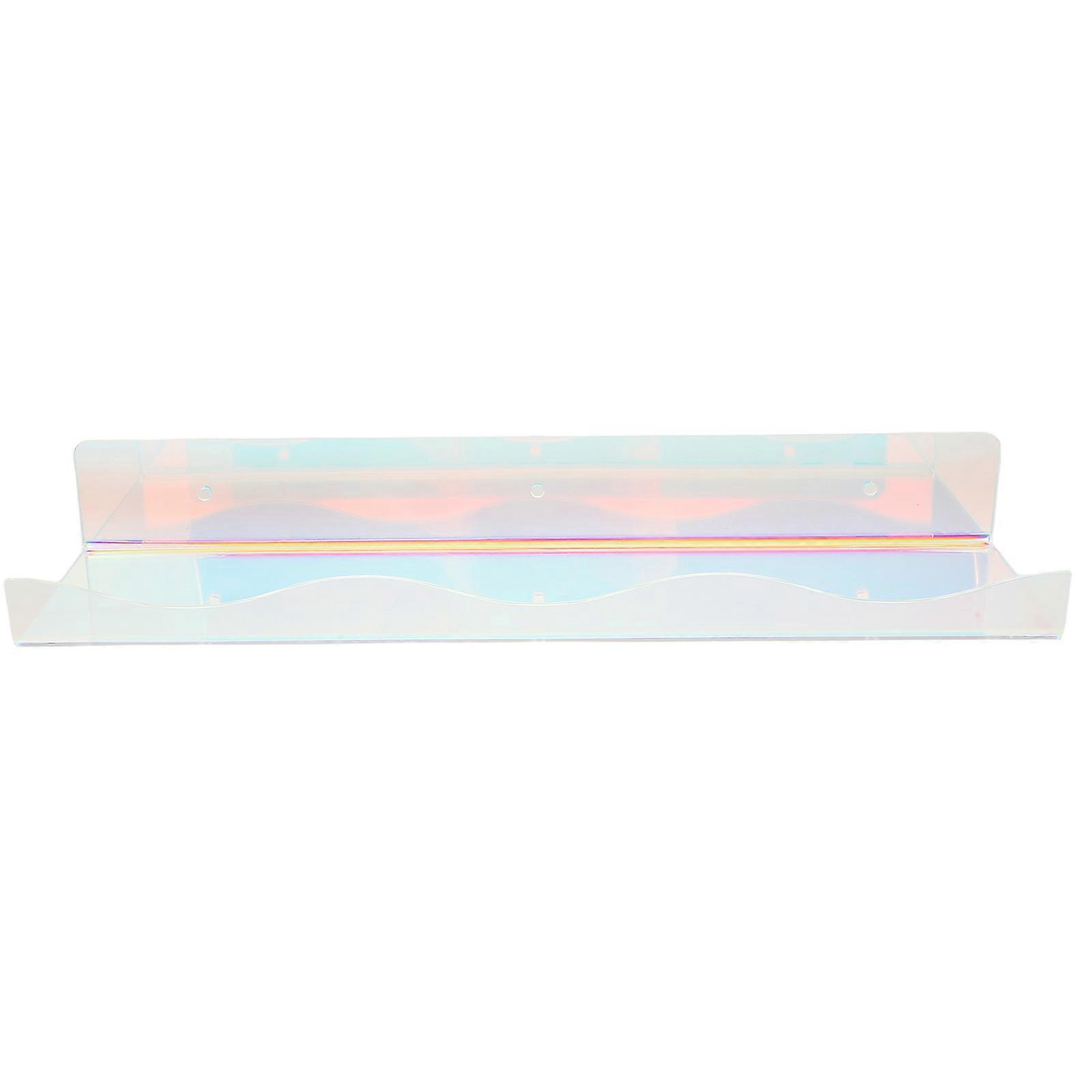 Acrylic Floating Wall Shelf for Nail Polish Storage with 1Set Design