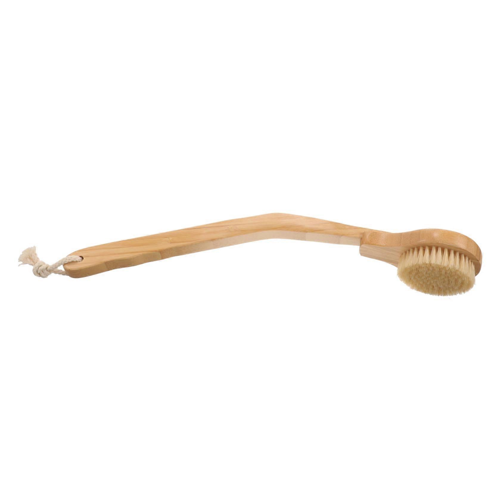 Long Handle Bath Brush for Shower Gentle Exfoliating Back Scrubber with Soft Bristles for Elderly