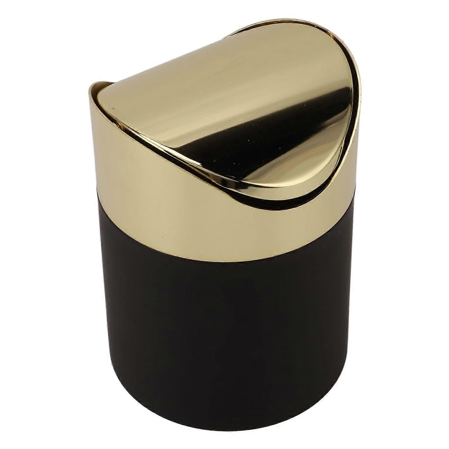 Mini Stainless Steel Desktop Trash Can