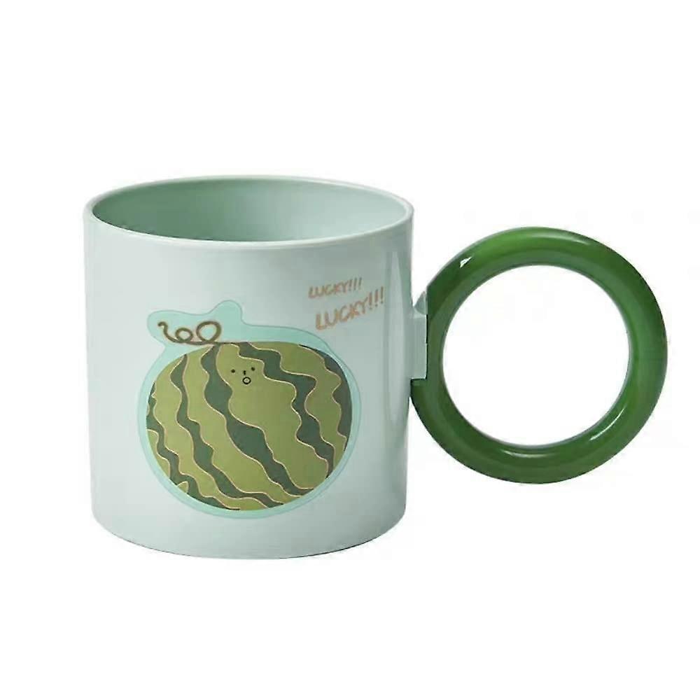 Ceramic Mouthwash Cup for Couples 3.5 Inch with Large Handle AntiSlip Bottom Easy Clean