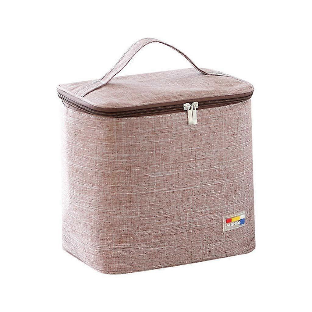 Insulated Lunch Bag Large Lunch Box with Adjustable Strap, Waterproof Lining and Multiple Pockets