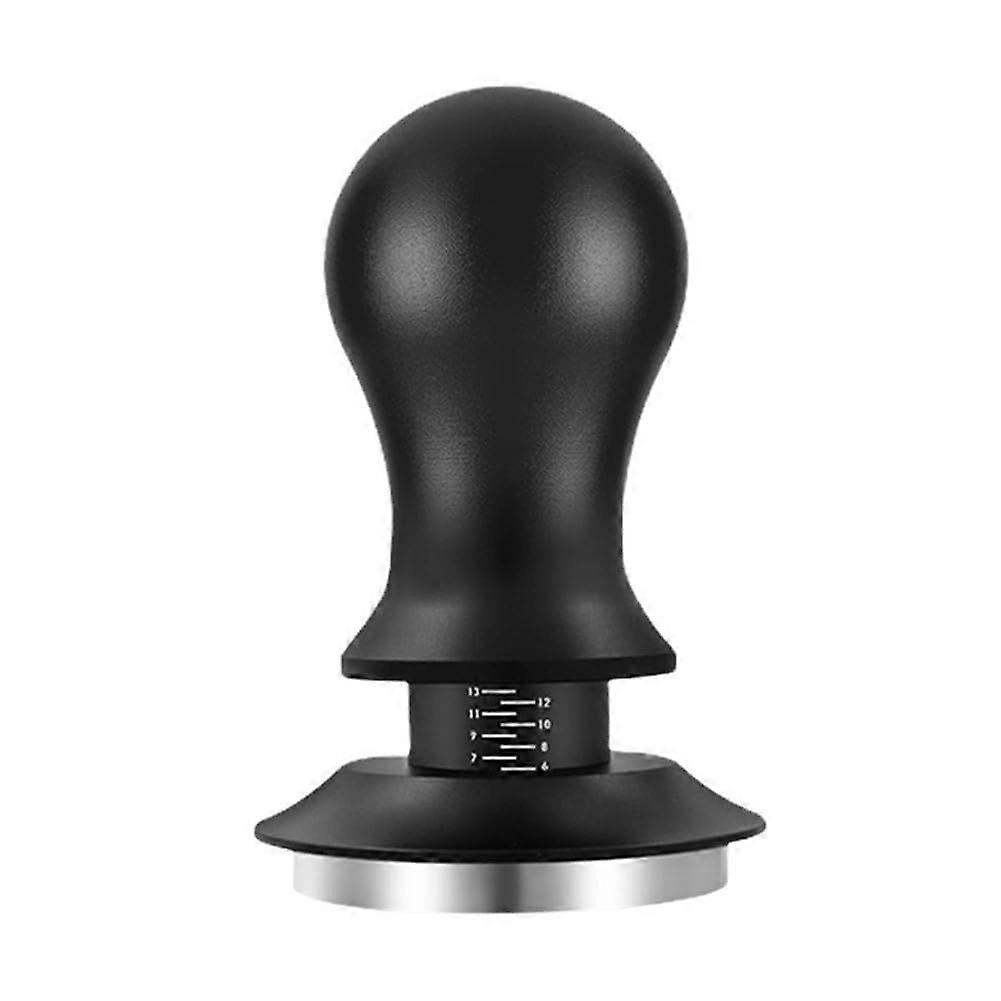 58mm Coffee Tamper with Adjustable Depth Scale, SpringLoaded Espresso Distributor for Consistent Extraction