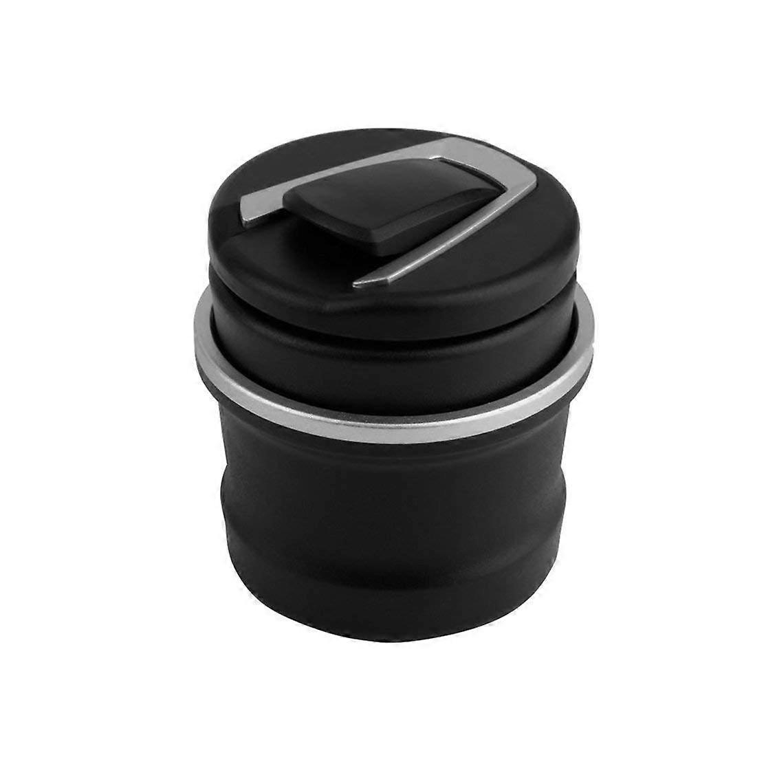 Car Ashtray with Lid and LED Light,  Temperature Resistant Multifunctional Design