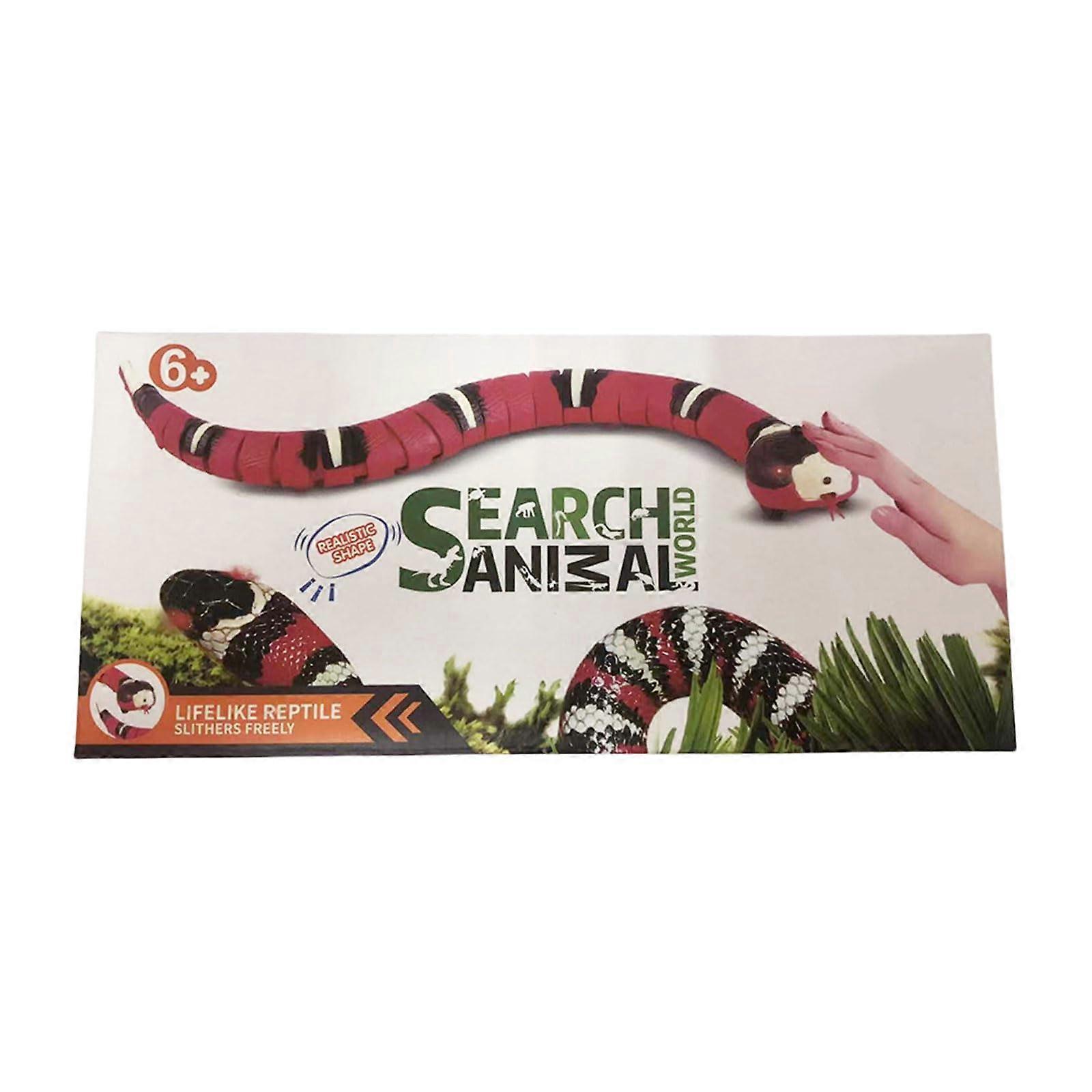 Remote Control Snake Toy with Realistic Movement, Rechargeable Interactive Cat and Kids Play