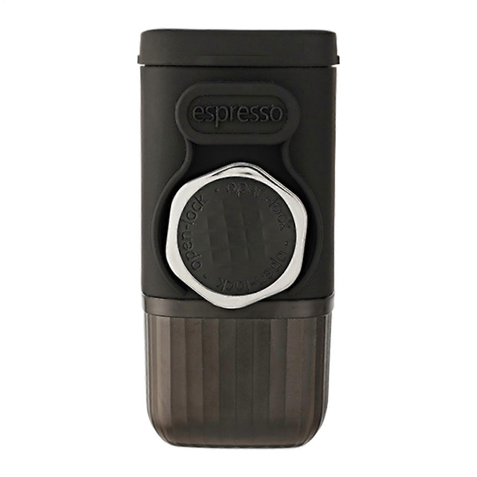 Portable Coffee Maker with Manual Coffee Grinder, Touch Control, Travel Espresso Press for Camping