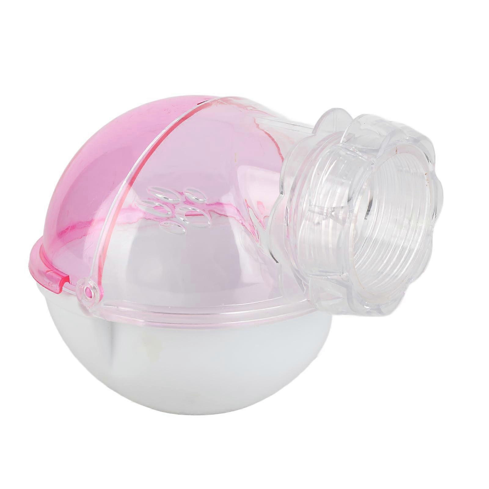 Hamster Sand Bath and Bathroom Set with 13cm Exercise Wheel, Transparent Plastic Space Capsule Design