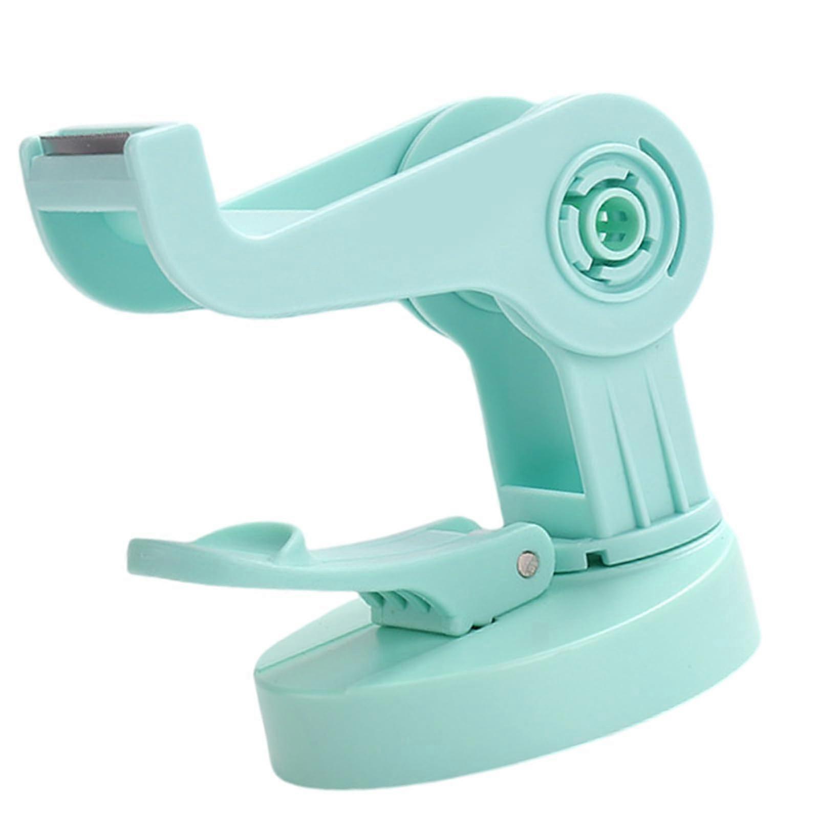 Tape Dispenser with Suction Base, 360° Rotating Adjustable Cutter for Desk, Packaging, Crafting