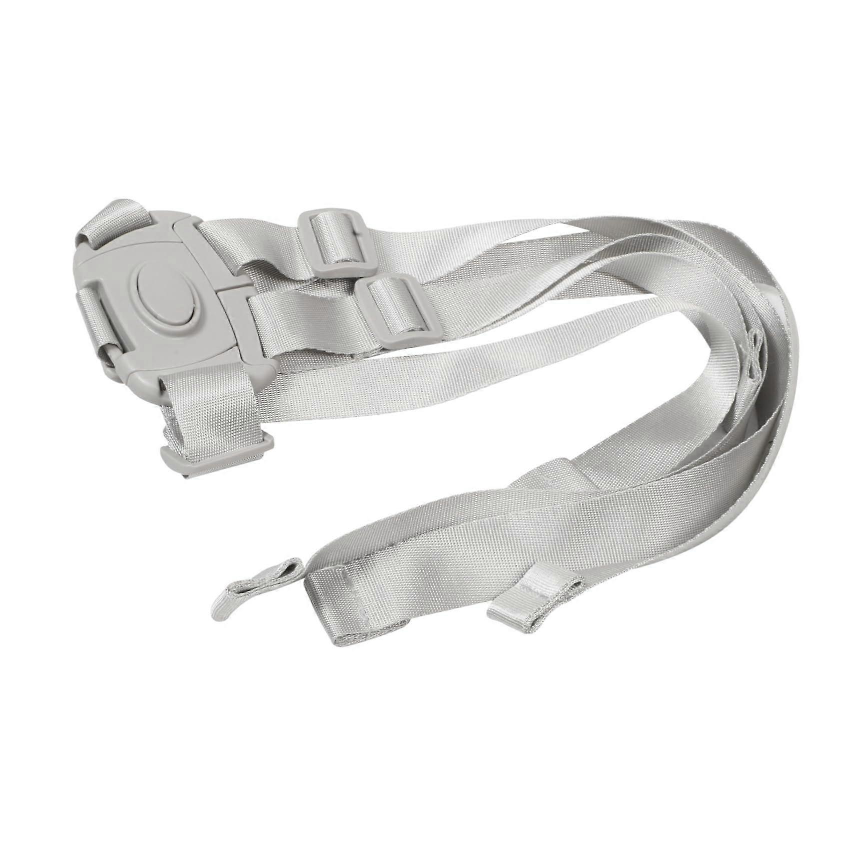 Stroller Safety Strap and  Chair Replacement Strap, Light Grey, FivePoint Adjustable Nylon Harness