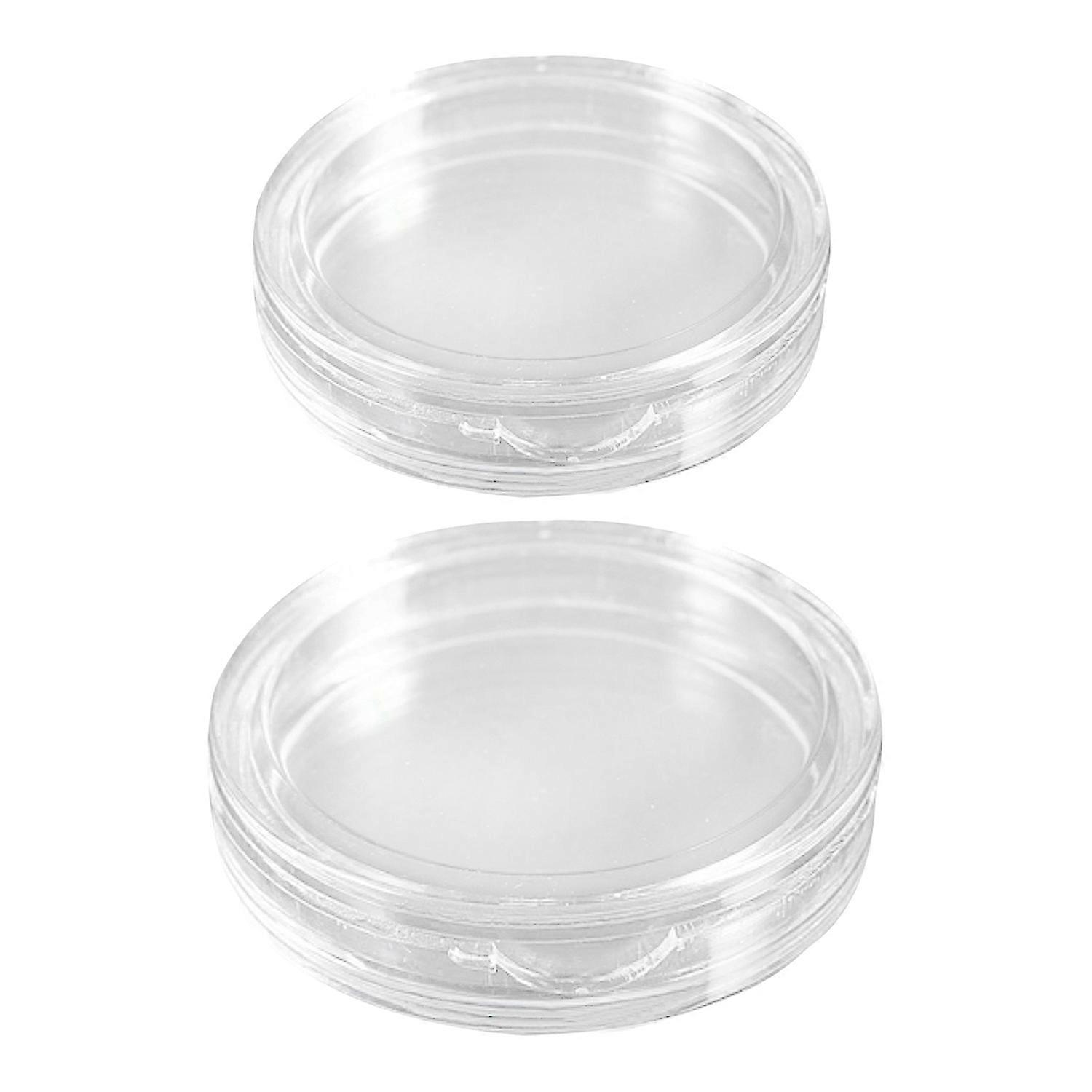 20 Pcs Small Round Transparent Plastic Coin Capsules Box 33mm & 38mm