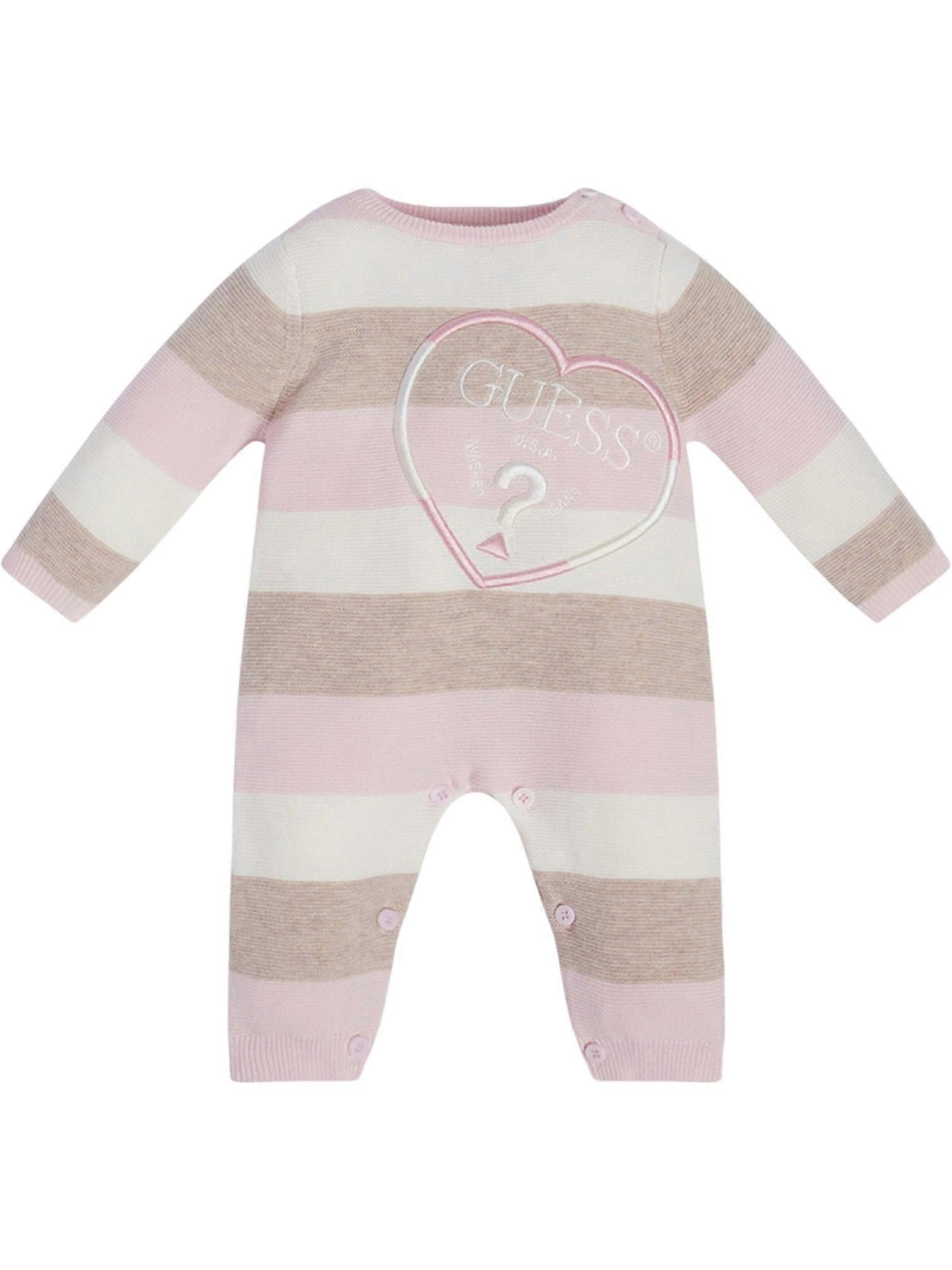 Guess unisex children's pink romper