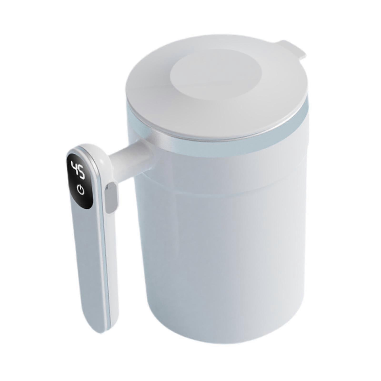 Automatic Stirring Mug with Digital Temperature Display, USB Rechargeable 400ML Travel Coffee Cup