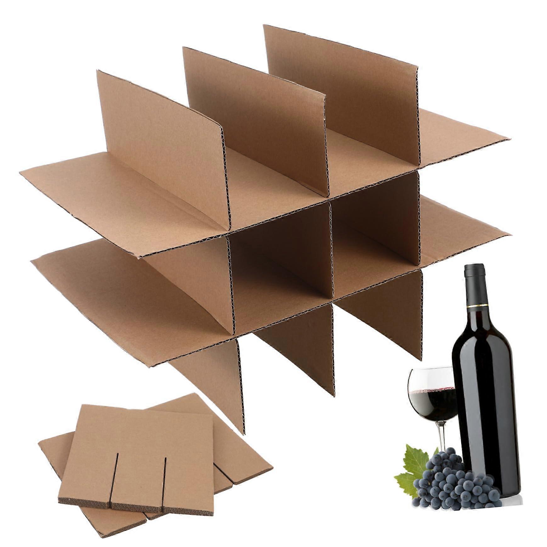 Cardboard Box Dividers for Glassware Protection with Easy Foldable Assembly and SpaceSaving Design