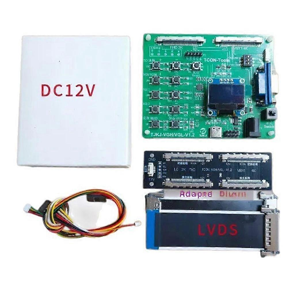Tcon Vgh Vgl LVDS Vcom Voltage Regulation Programmer Logic Board Tool for LED TV Screen Maintenance and Debugging